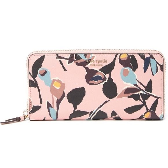 Kate Spade Cameron Paper Rose Continental Wallet - Picture 1 of 1